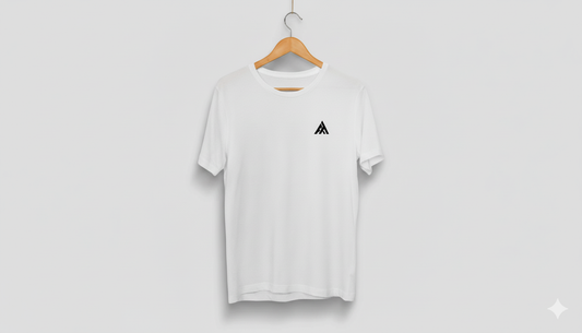 White Regular Fit Plain Tshirts